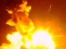 NASA TV video capture of the Antares 130 explosion.